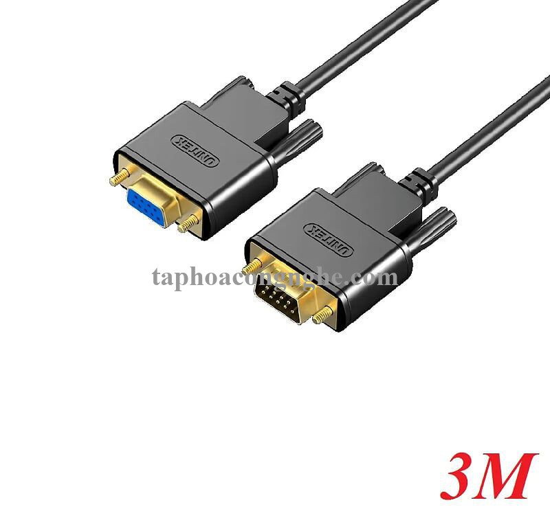 Unitek 27105 Y-C708ABK 3M Cáp Com 9 pin Rs232 nối dài extension 30027105